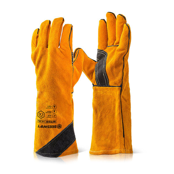 Beeswift Premium Golden Welders Gauntlet Gloves 16"