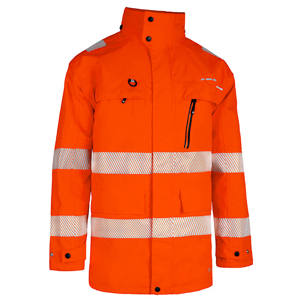 Beeswift Deltic Hi-Vis Ripstop Breathable and Waterproof Rail Jacket