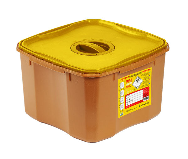 WOODSAFE SHARPS BIN LID AND SCREW FIT CAP 25 LITRE