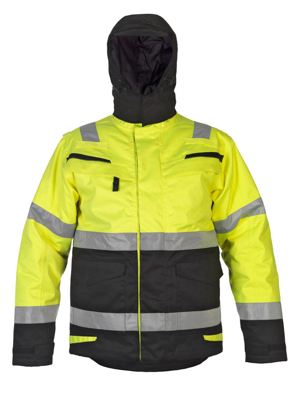 Hydrowear Matlock Multi CVC Waterproof Hi-Vis Fixed Lining ARC Parka Jacket