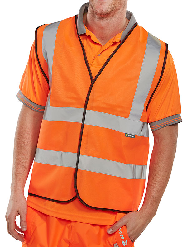 Beeswift Hi-Vis Vest Retail Packaged