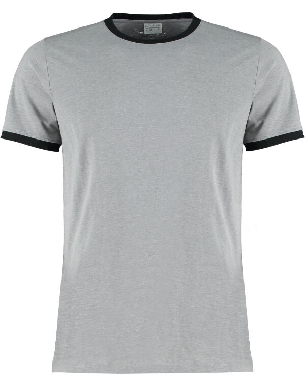 Kustom Kit Mens Fashion Fit Ringer Tee