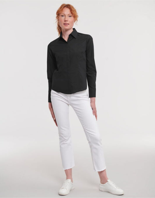 Russell Collection Lady LS Fitted Poplin