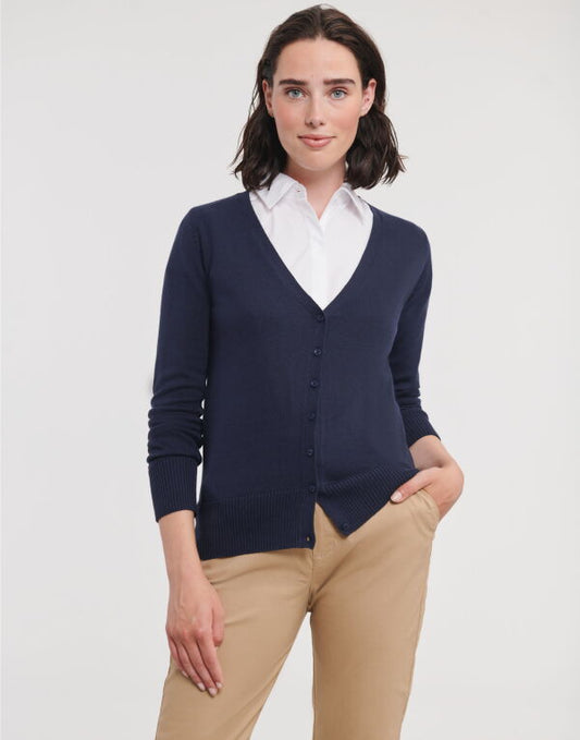 Russell Collection Ladies VNeck Cardigan