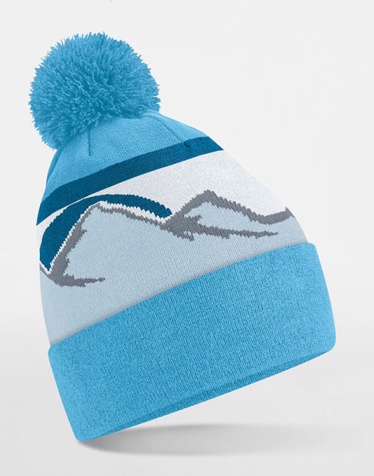 Beechfield Mountain Peaks Pom Pom Beanie