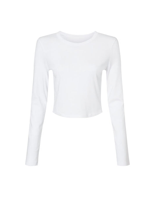 Bella Women's Micro Rib Long Sleeve Tee