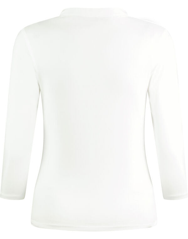 Kustom Kit Lady Mandarin Collar 3/4 Top