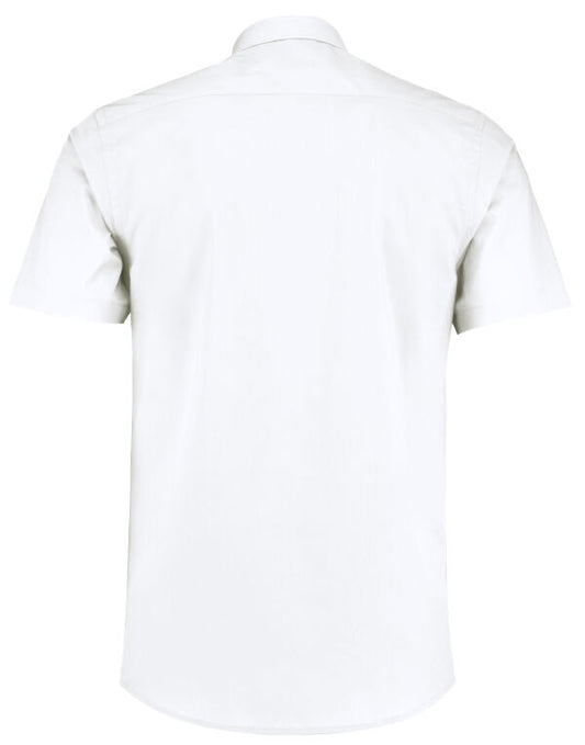 Kustom Kit Mens SS Tailored Poplin Shirt