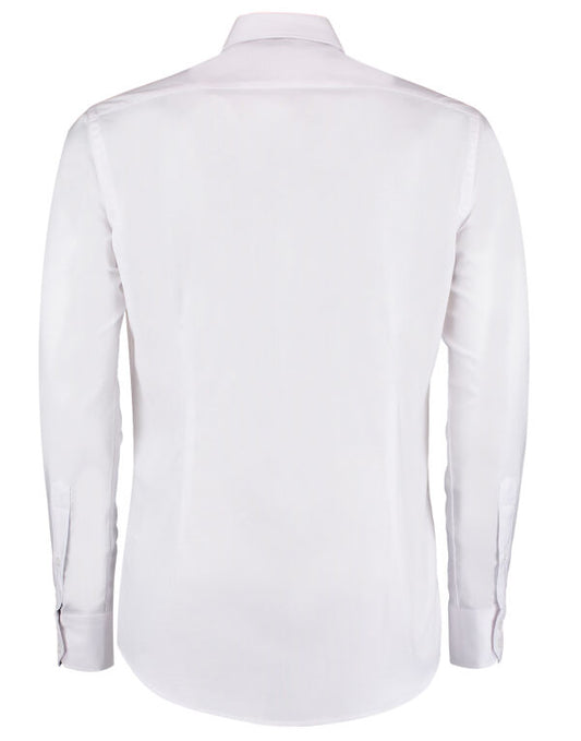 Kustom Kit Mens LS Slim Workwear Shirt