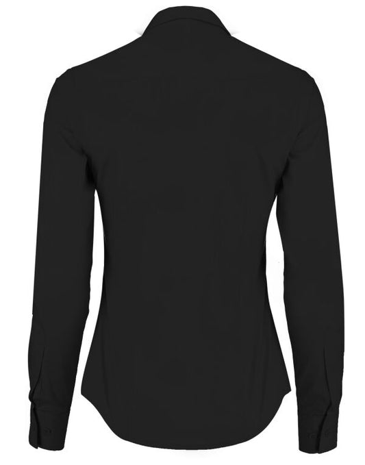 Kustom Kit Lady LS Tailored Poplin Shirt