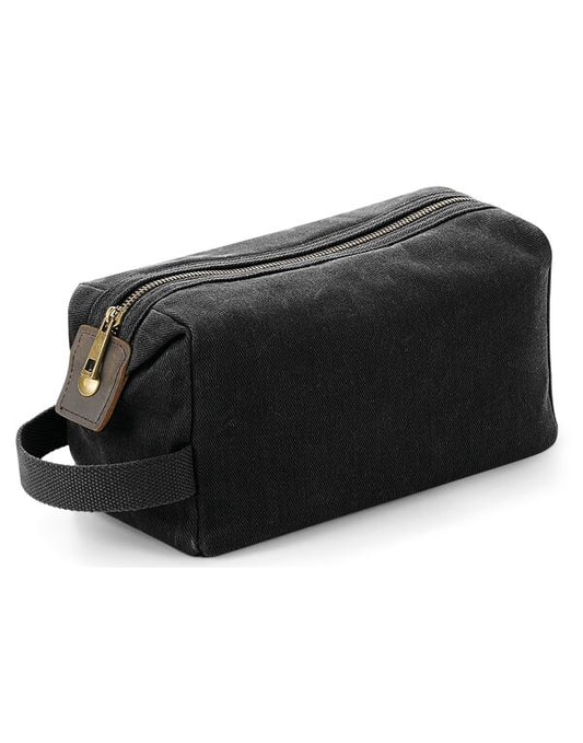 Quadra Heritage Waxed Canvas Wash Bag