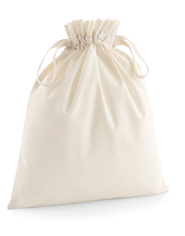 Westford Mill Soft Cotton Drawcord Bag