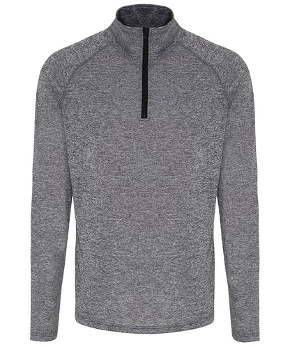 Men's TriDri® long sleeve performance ¼ zip top