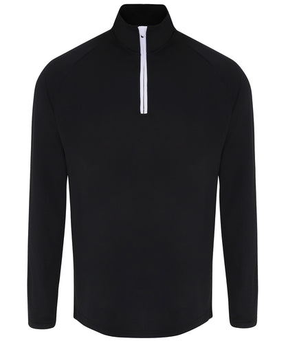 Men's TriDri® long sleeve performance ¼ zip top
