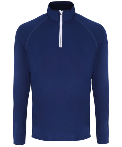 Men's TriDri® long sleeve performance ¼ zip top