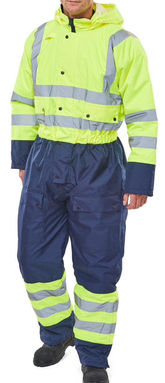Beeswift Thermal Two-Tone Hi-Vis Waterproof Overall