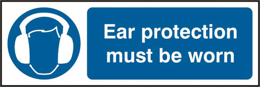 EAR PROTECTION RIGID PVC SIGN