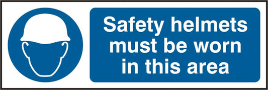 SAFETY HELMETS MUST BE WORN SIGN