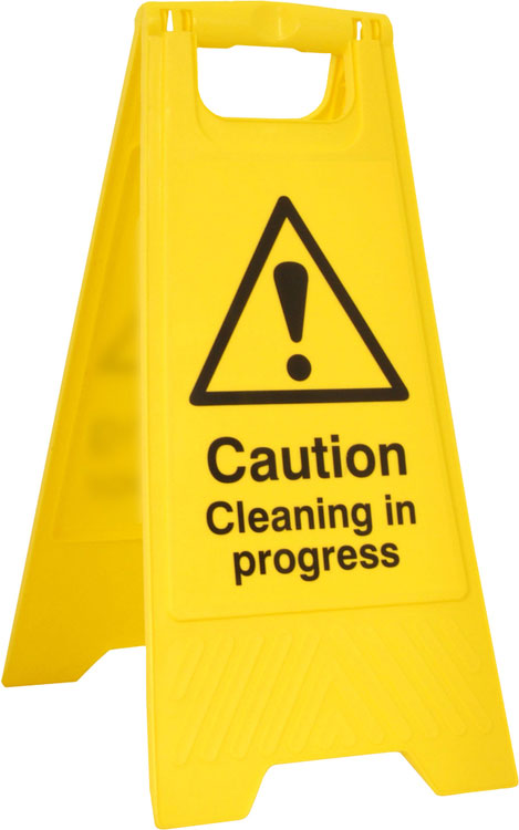 CLEANING IN PROGRESS A BOARD