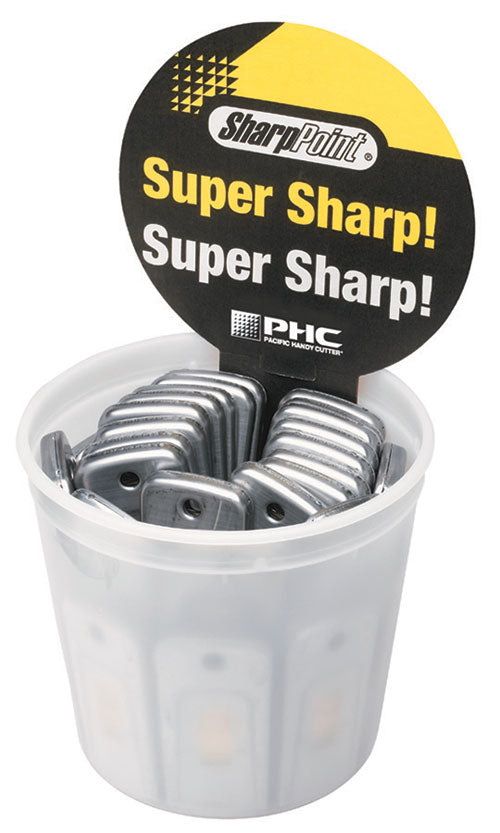 PHC Counter Top Display Bucket with Metal Scrapers with Brass Slider