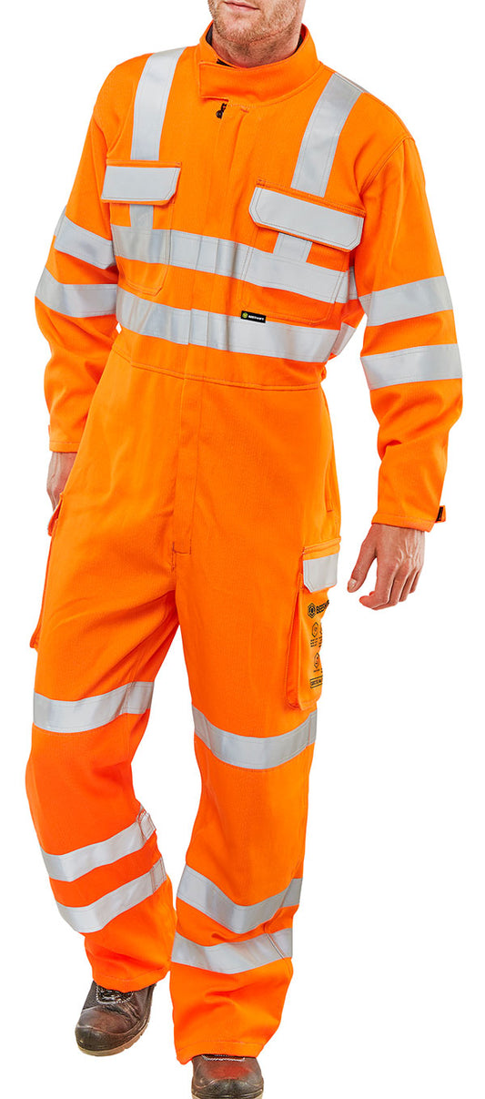 Beeswift ARC Compliant Hi-Vis Rail Spec Boilersuit