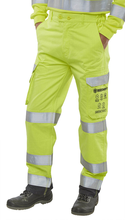 Beeswift ARC Compliant Hi-Vis Trousers