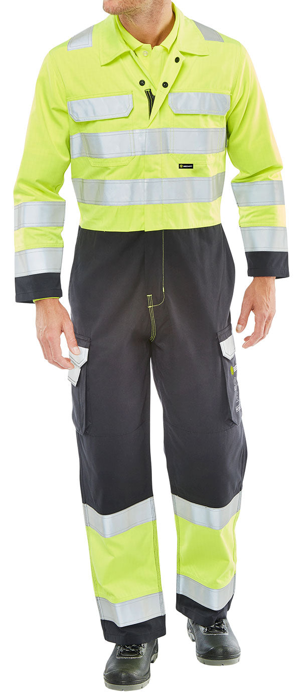 Beeswift ARC Compliant Hi-Vis Boilersuit