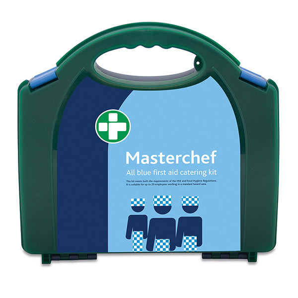 Masterchef 20 Person All Blue Catering First Aid Kit in Aura Box