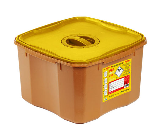 WOODSAFE SHARPS BIN LID AND SCREW FIT CAP 25 LITRE