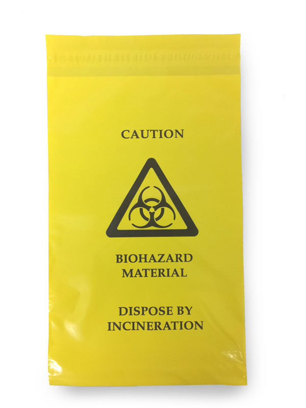 Click Medical Self Seal Waste Bag 205 X 305MM