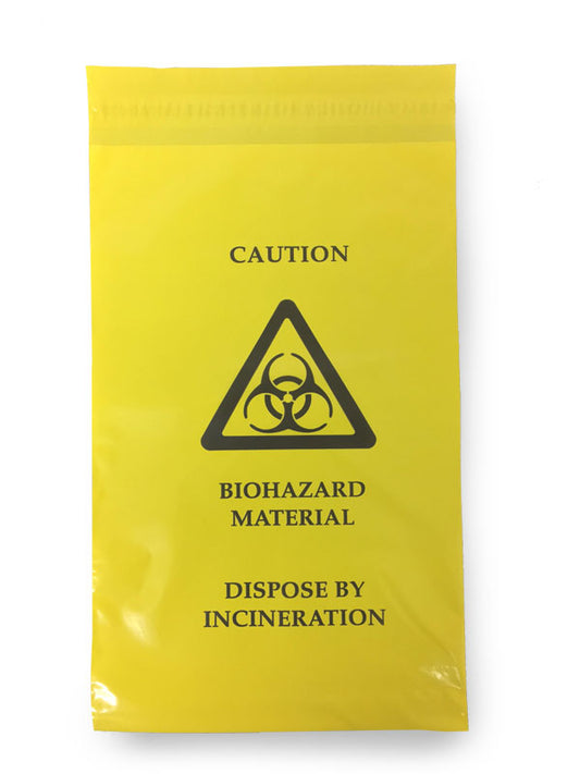 Click Medical Self Seal Waste Bag 205 X 305MM