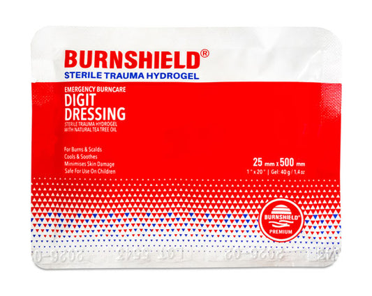 Burnshield Sterile Trauma Hydrogel Digit Dressing 25MM x 500MM