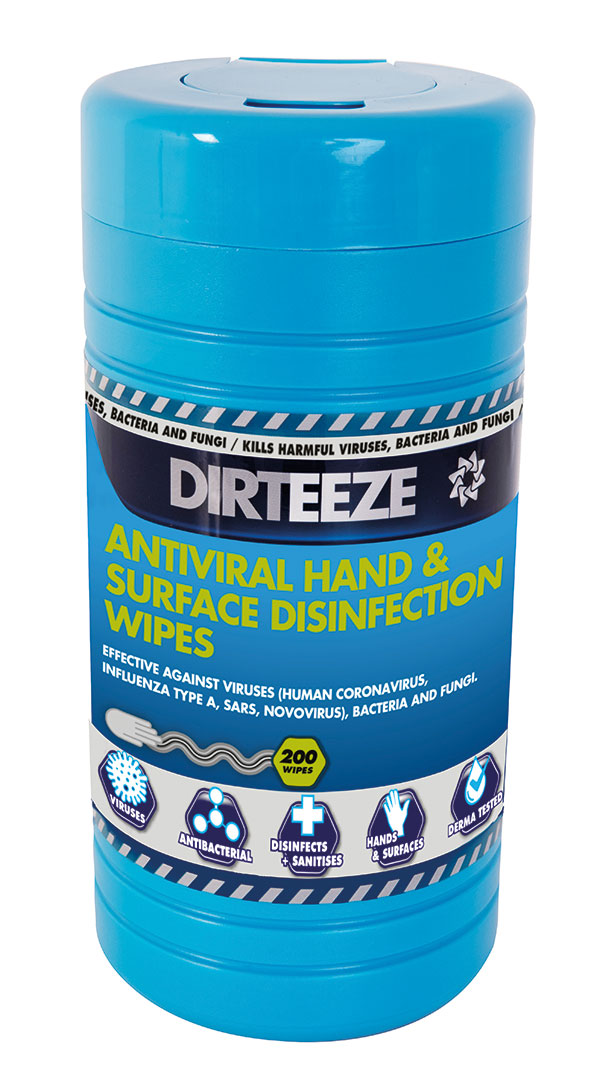 Dirteeze Antivirak Hand ande Surafce Disinfection Wipes
