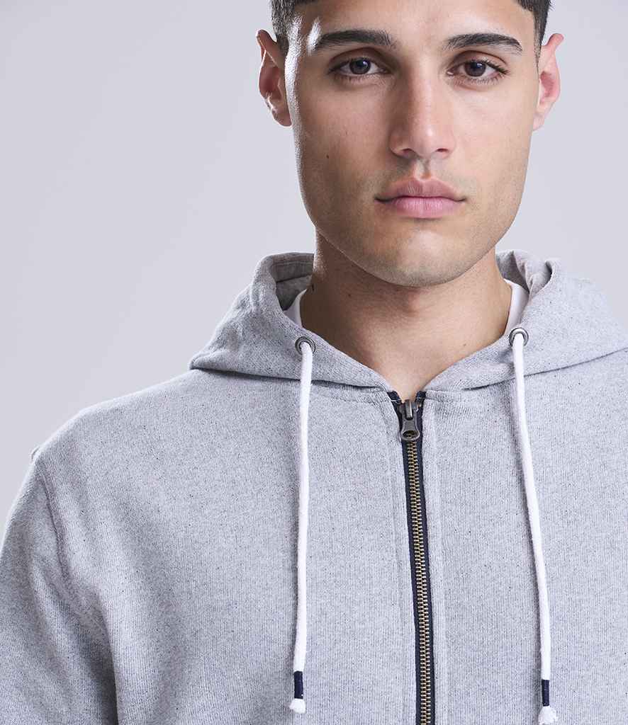 EA051 Heather Grey/Navy Model