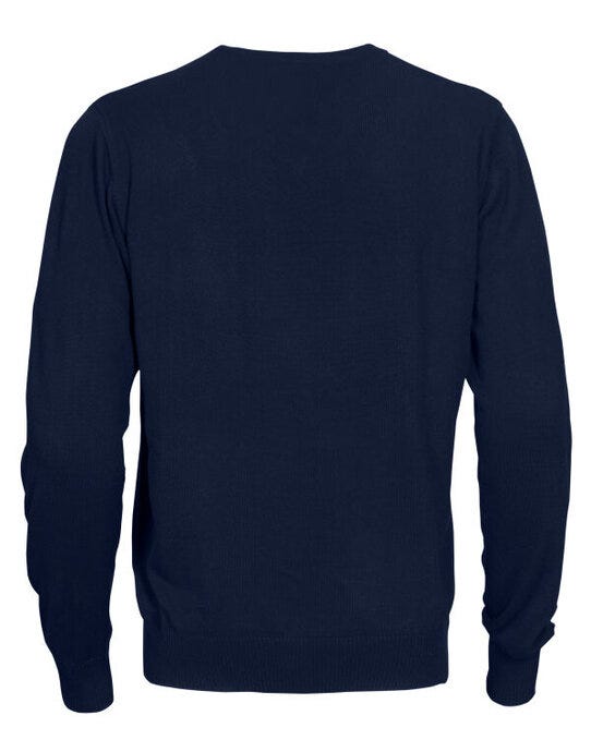 Printer Forehand Knitted V Neck Sweater