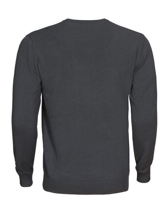 Printer Forehand Knitted V Neck Sweater