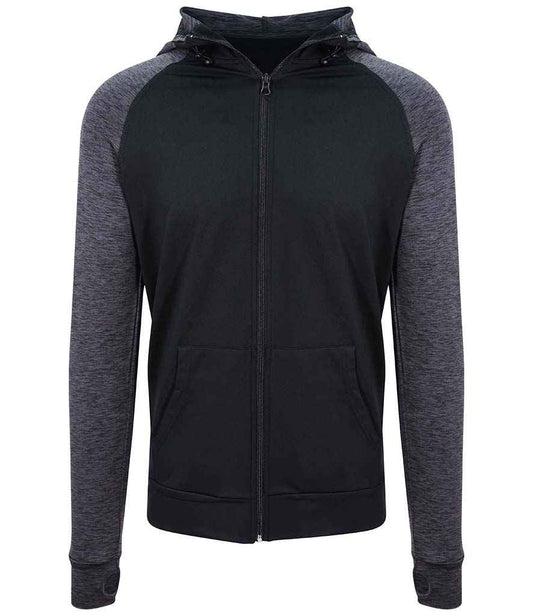 JC057 Black/Black Slate Melange Front