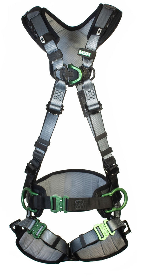 MSA XS V-Fit Back/Chest/Hip D-Ring Bayonet Harness W/ W Belt