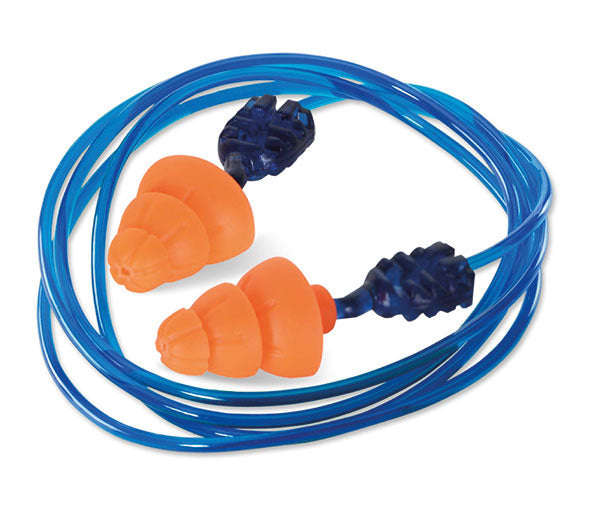 Beeswift QED SNR34 Corded Tri Flange Reusable Ear Plugs