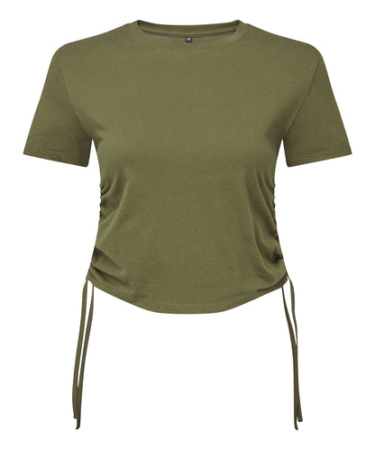 Women's TriDri® ruched crop top