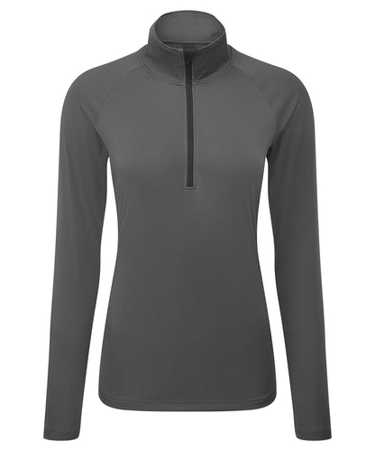 Women's TriDri® long sleeve performance ¼ zip
