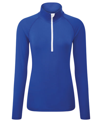 Women's TriDri® long sleeve performance ¼ zip