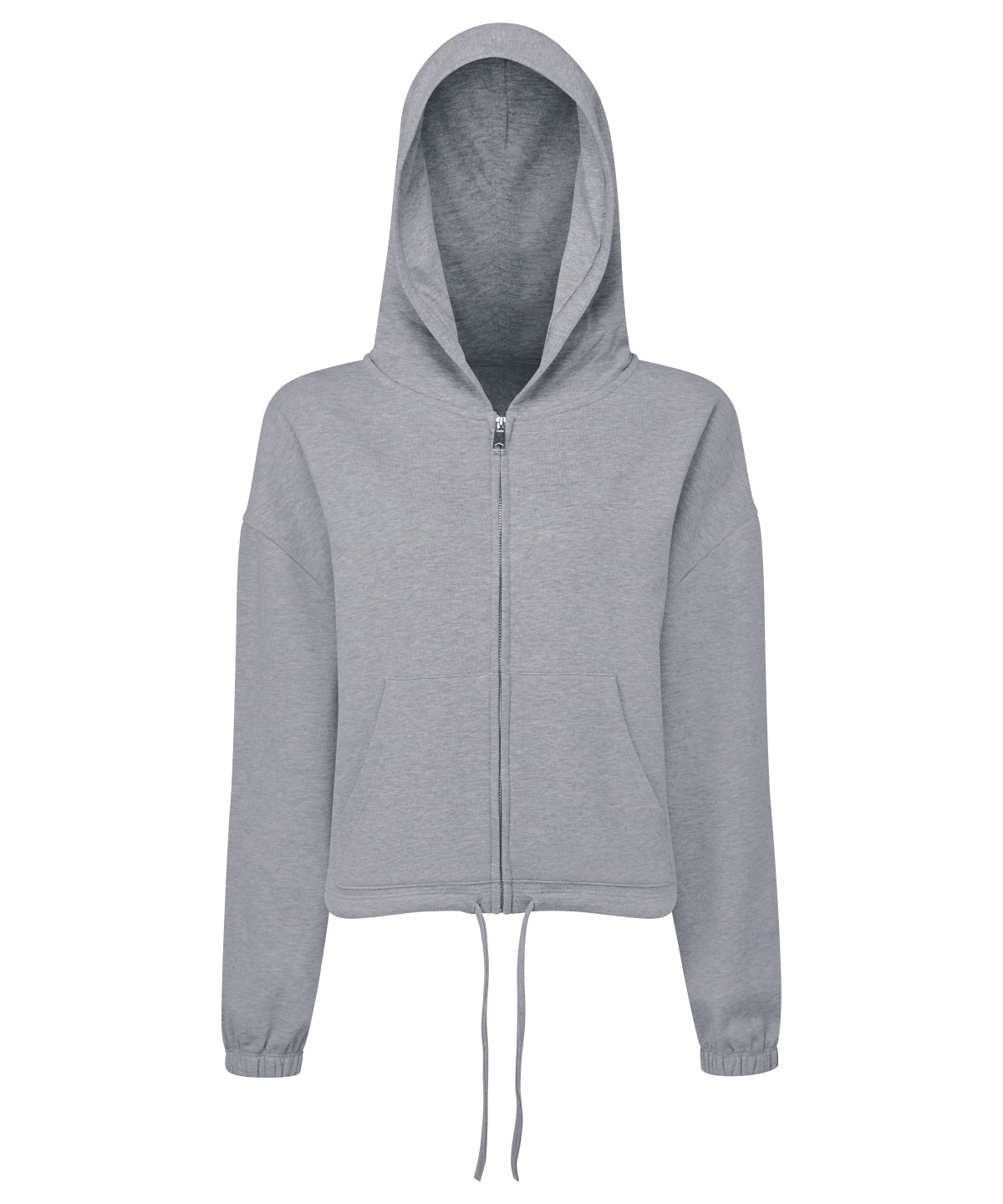 Women's TriDri® recycled cropped oversize full-zip hoodie