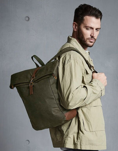 Quadra Heritage Waxed Canvas Backpack
