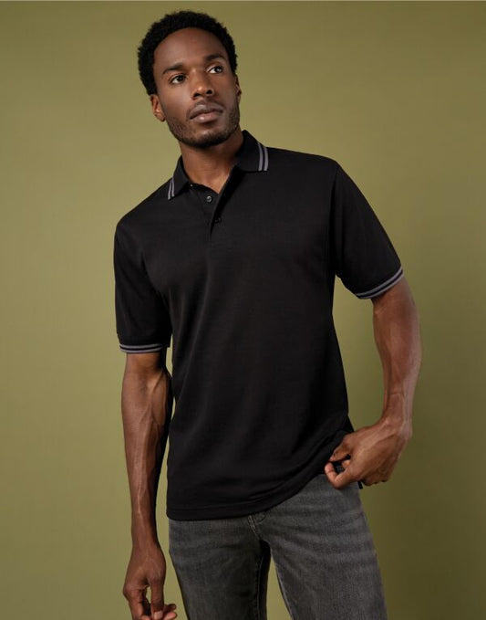 Kustom Kit Mens Tipped Collar Polo