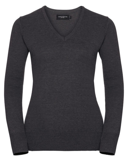 Russell Collection Ladies VNeck Pullover