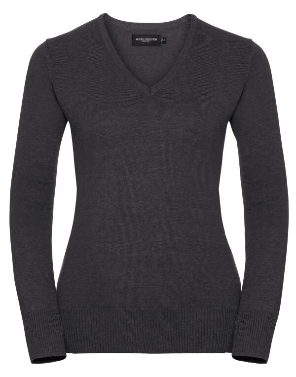 Russell Collection Ladies VNeck Pullover