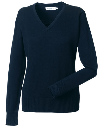 Russell Collection Ladies VNeck Pullover