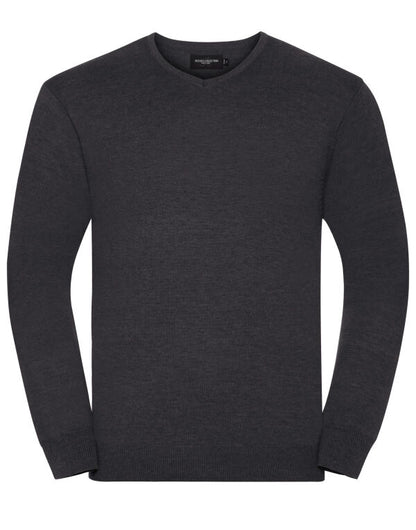 Russell Collection Mens VNeck Pullover