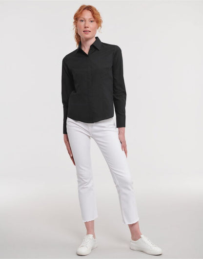 Russell Collection Lady LS Fitted Poplin